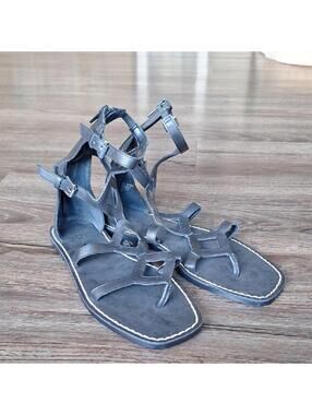 Luxury Rebel Kendall High Black Gladiator Size 7